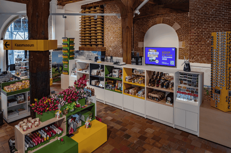 Digitaal scherm in Alkmaar Store
